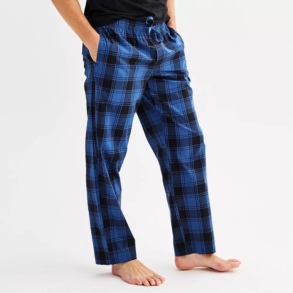 Men's Sonoma Goods For Life® Woven Pajama Pants, Size: Large, True Blue Pinstripe Product Image
