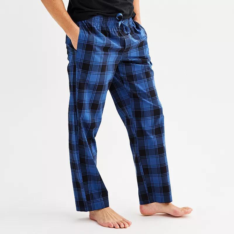 Men's Sonoma Goods For Life® Woven Pajama Pants, Size: Large, True Blue Pinstripe Product Image