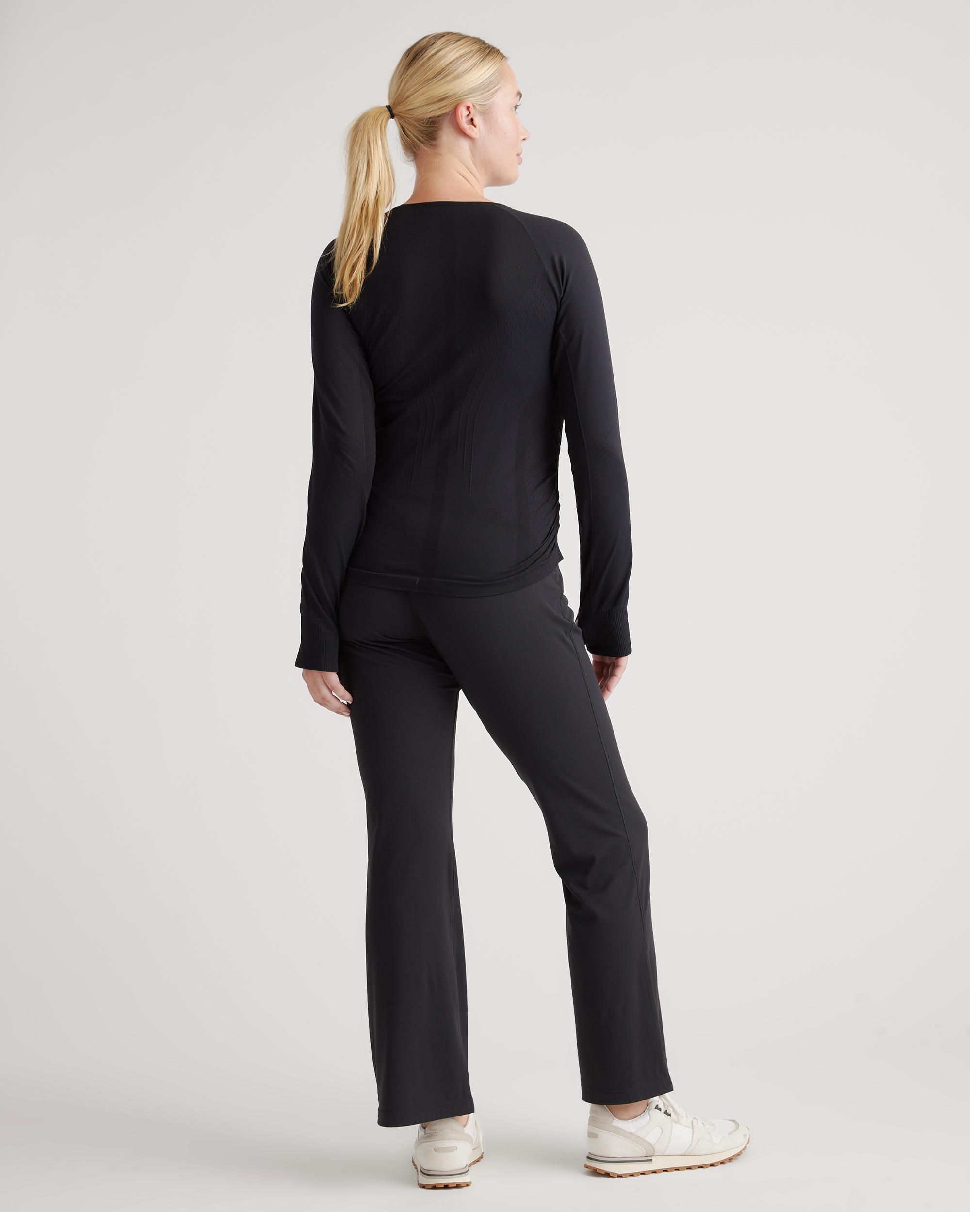 Quince | Women's Seamless Ruched Long Sleeve Top Nylon Product Image