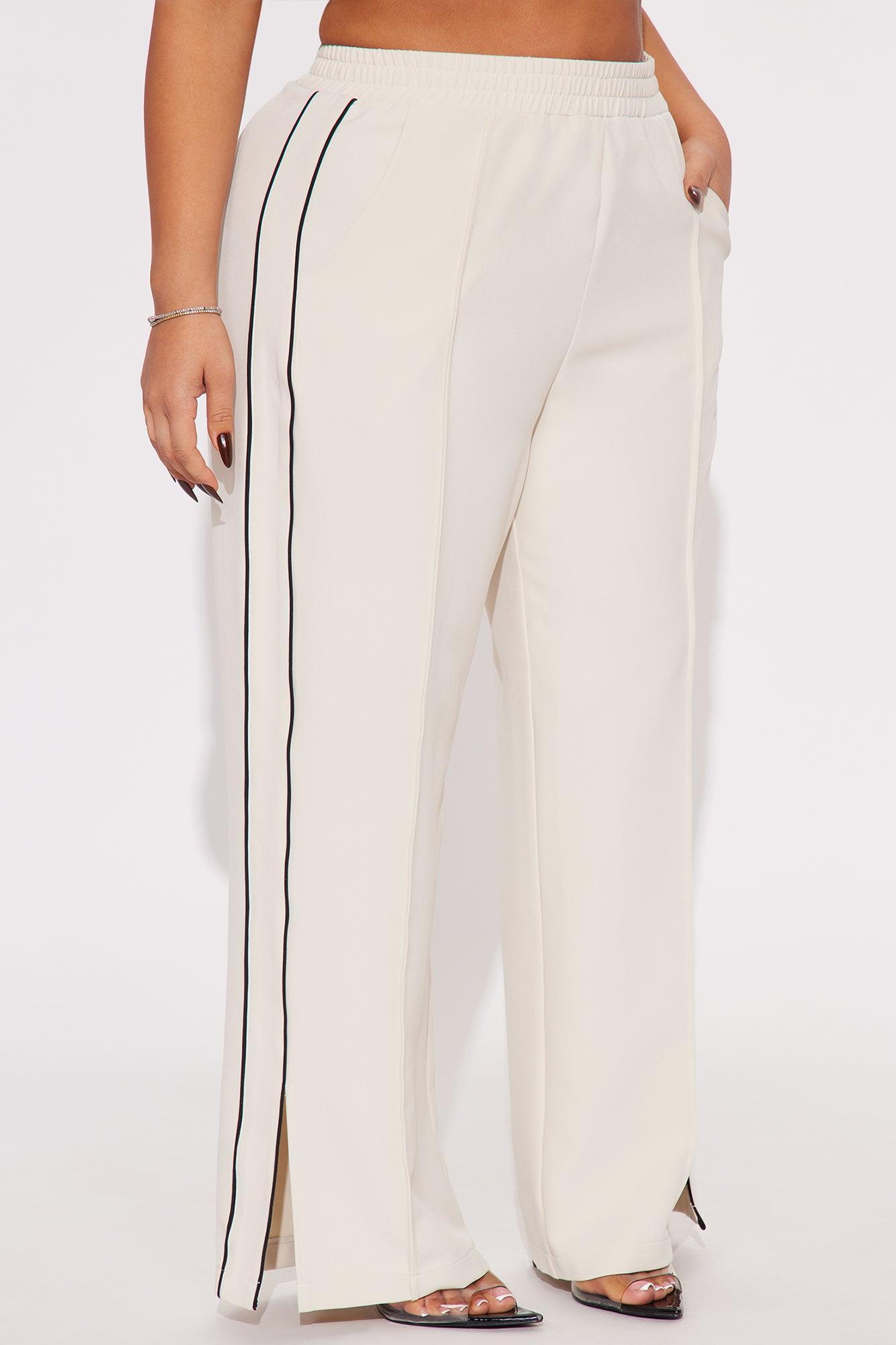 Gillian Track Trouser Pant - Cream Product Image