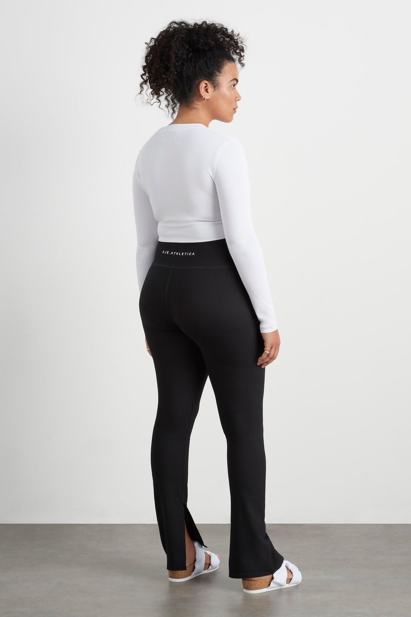 High Waist Split Hem Legging 205 Product Image
