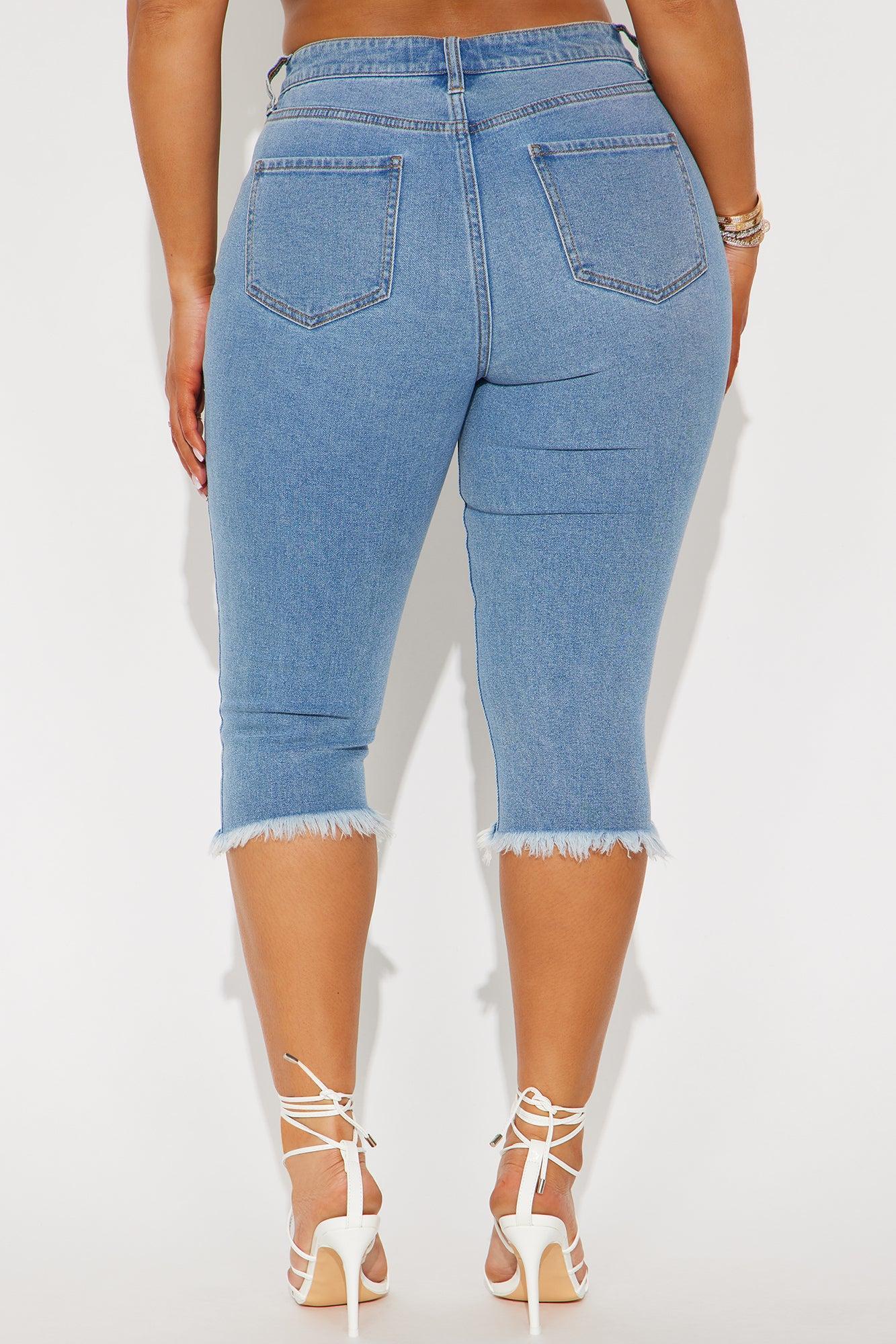 Live In My Skinny Denim Capri Jeans - Medium Wash Product Image