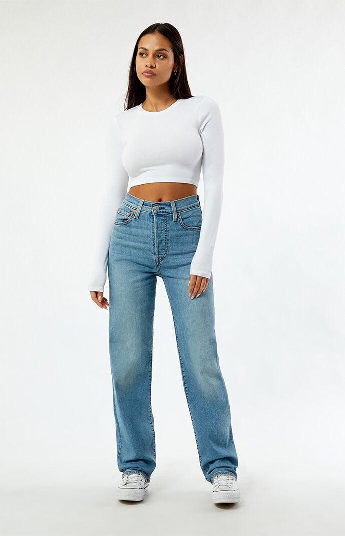 Levi's(r) Womens Ribcage Full Length (Ringing Bells No Dx) Women's Jeans Product Image