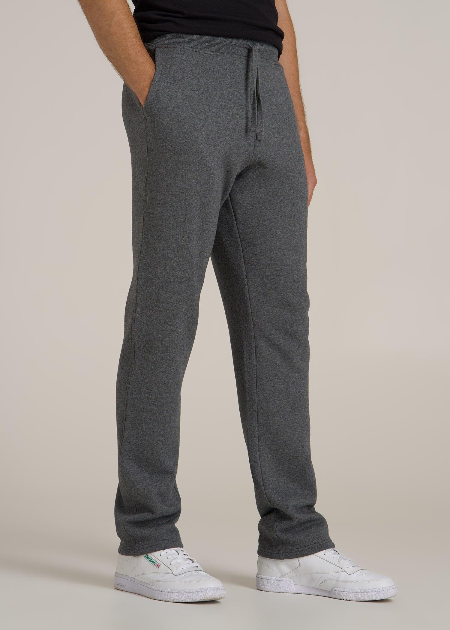 Wearever 2.0 Fleece Straight Leg Sweatpants for Tall Men in Charcoal Mix Product Image