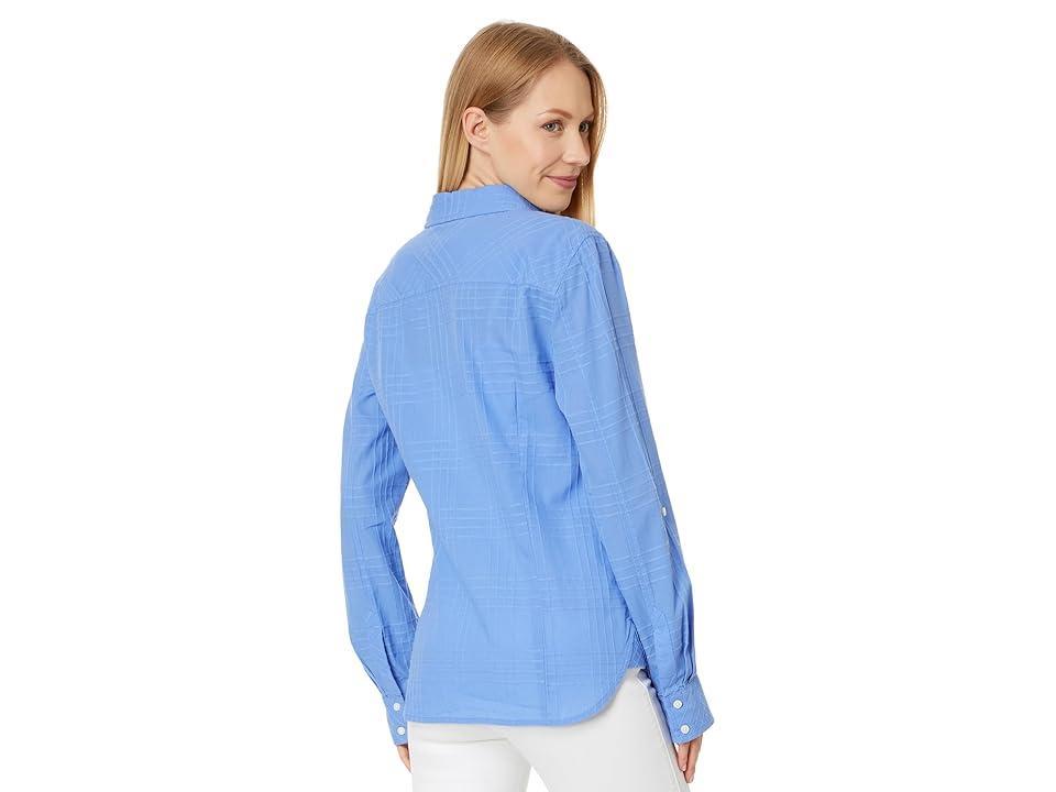 Tommy Hilfiger Plaid Dobby Roll Tab (French ) Women's Clothing Product Image