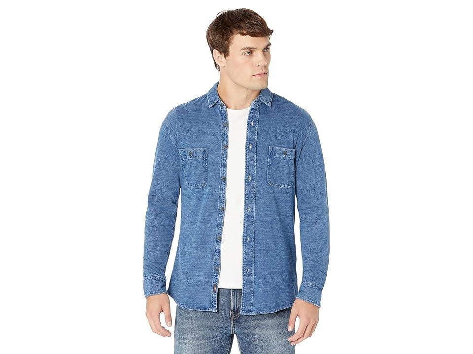 Faherty Seasons Regular Fit Long Sleeve Cotton Knit Button Down Shirt Product Image