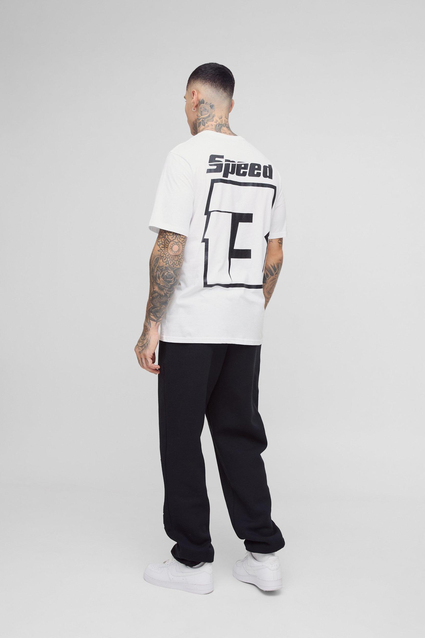 Tall Oversized MMXIII Embossed Sweatpants | boohooMAN USA Product Image