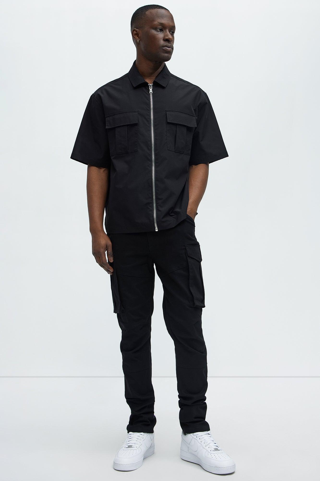 Summer Games Slim Cargo Pants - Black Product Image