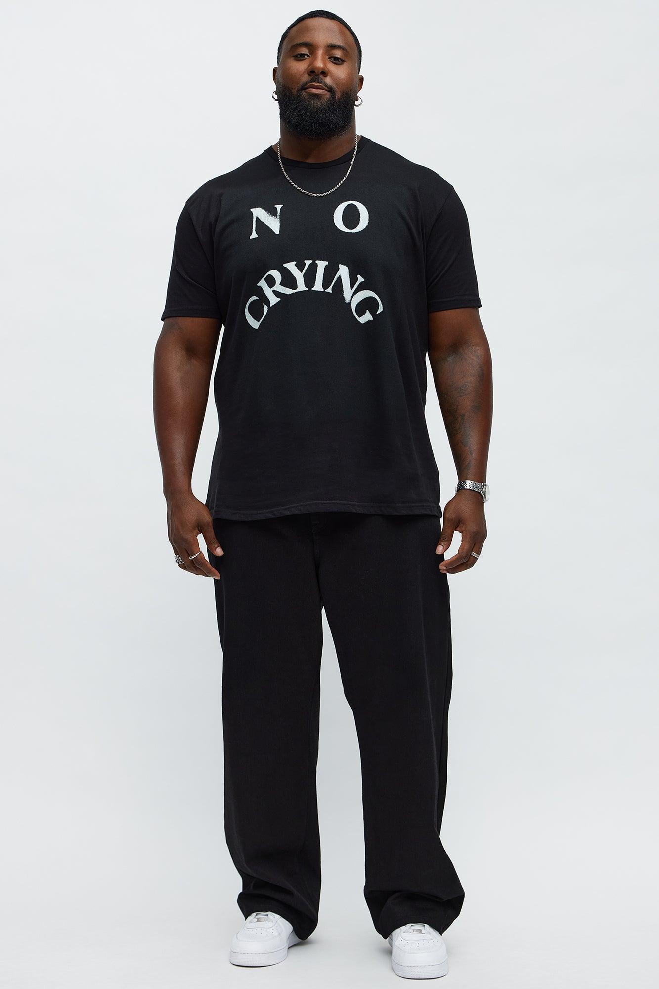 No Crying On The Yacht Short Sleeve Tee - Black Male Product Image