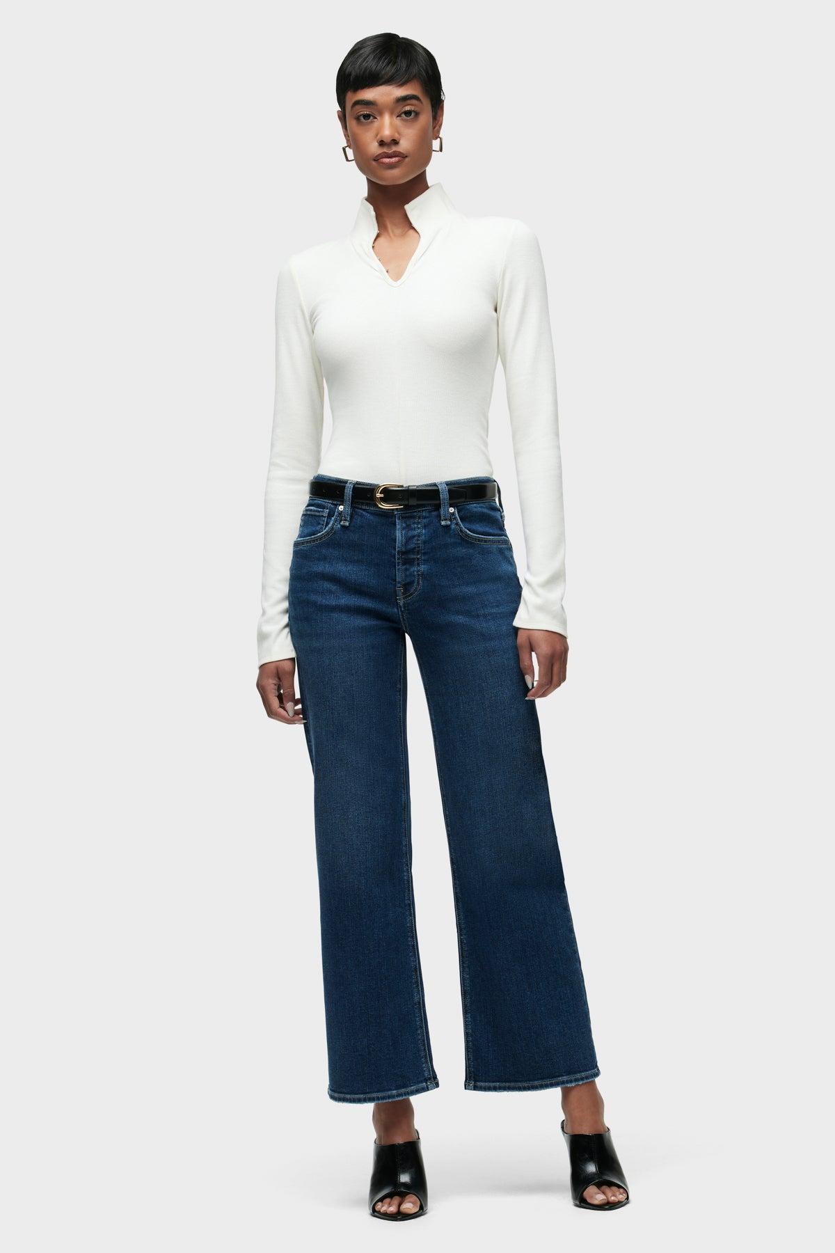Rosie High-Rise Wide Leg Ankle Jean Female Product Image