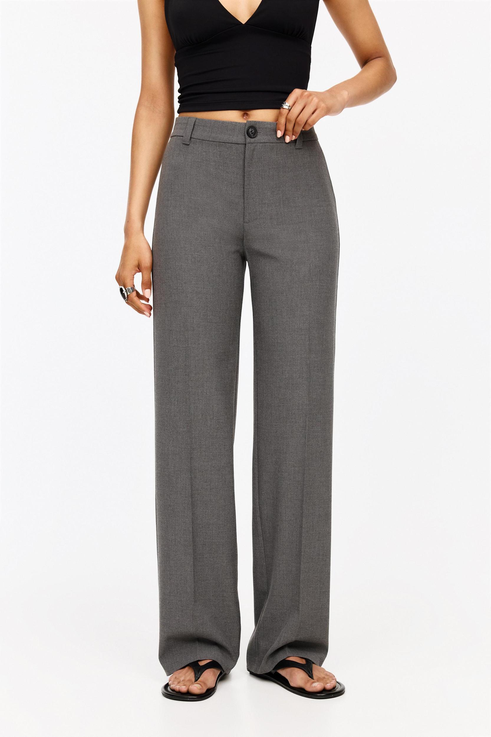 High-waist straight-leg smart pants Product Image
