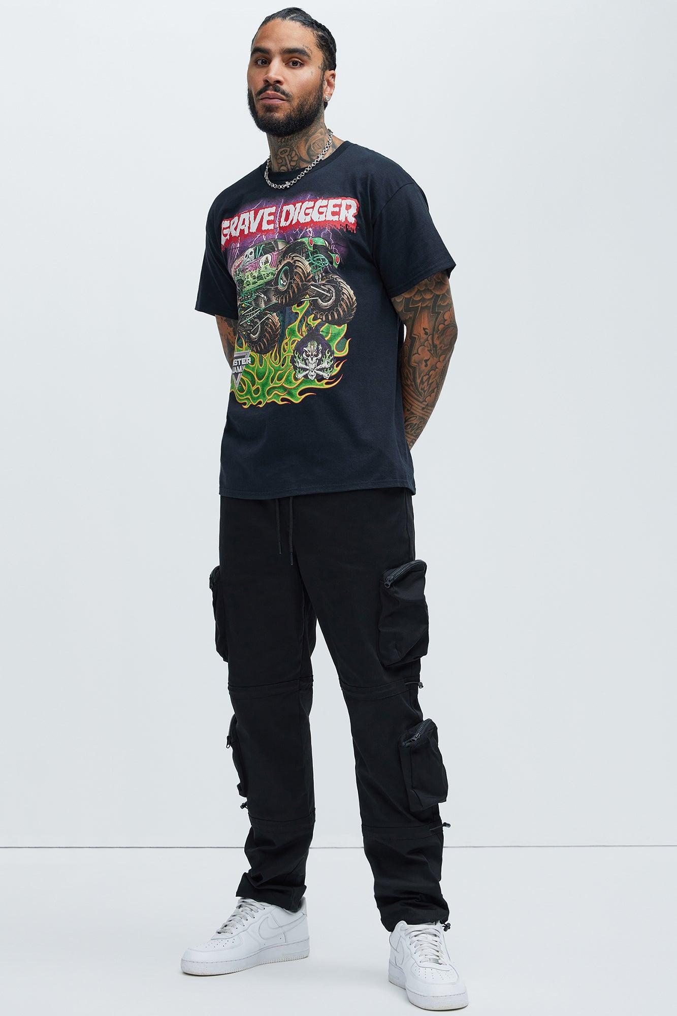 Monster Jam Grave Digger Short Sleeve Tee - Black Product Image