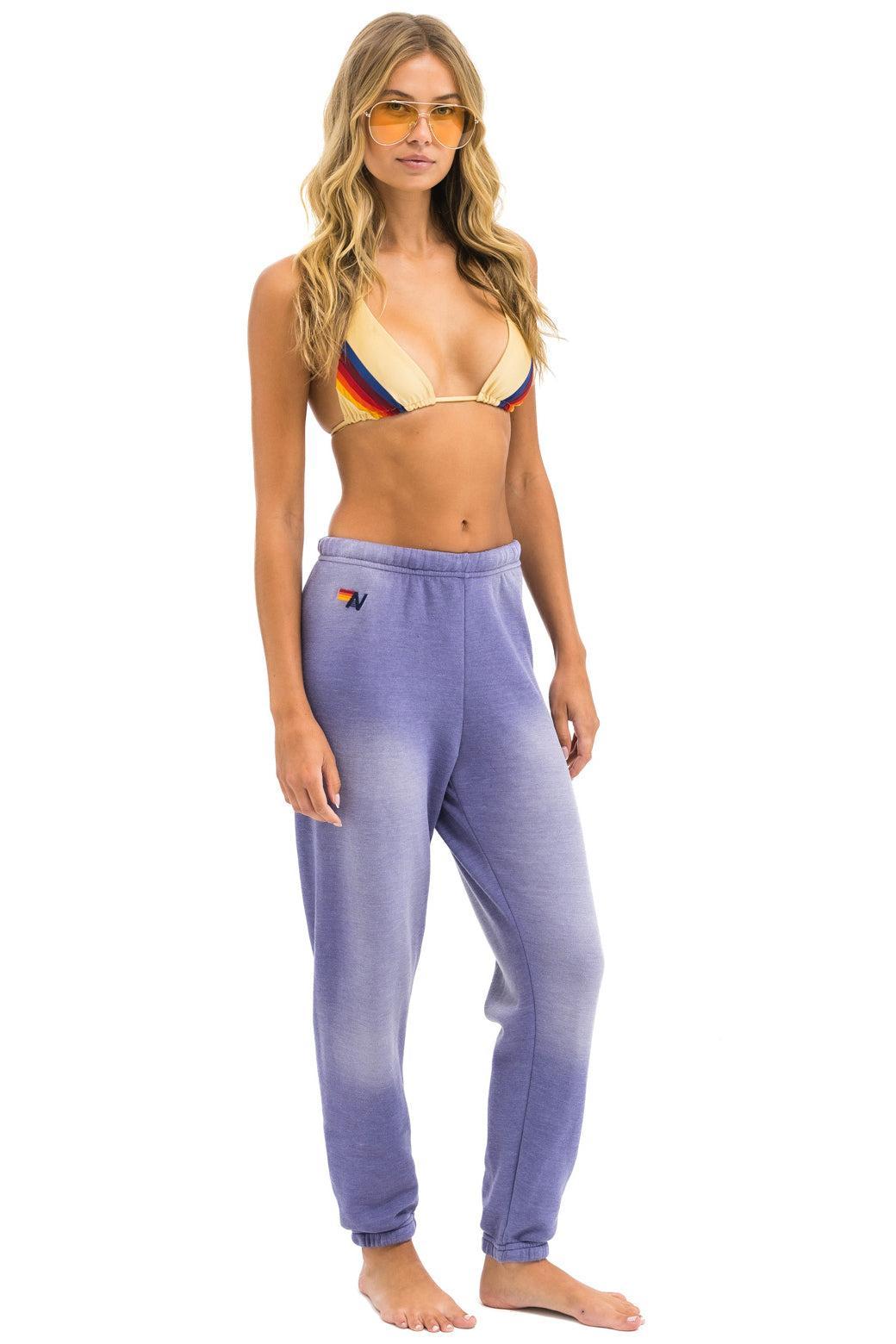 BOLT STITCH SWEATPANTS - FADED GRAPE Female Product Image