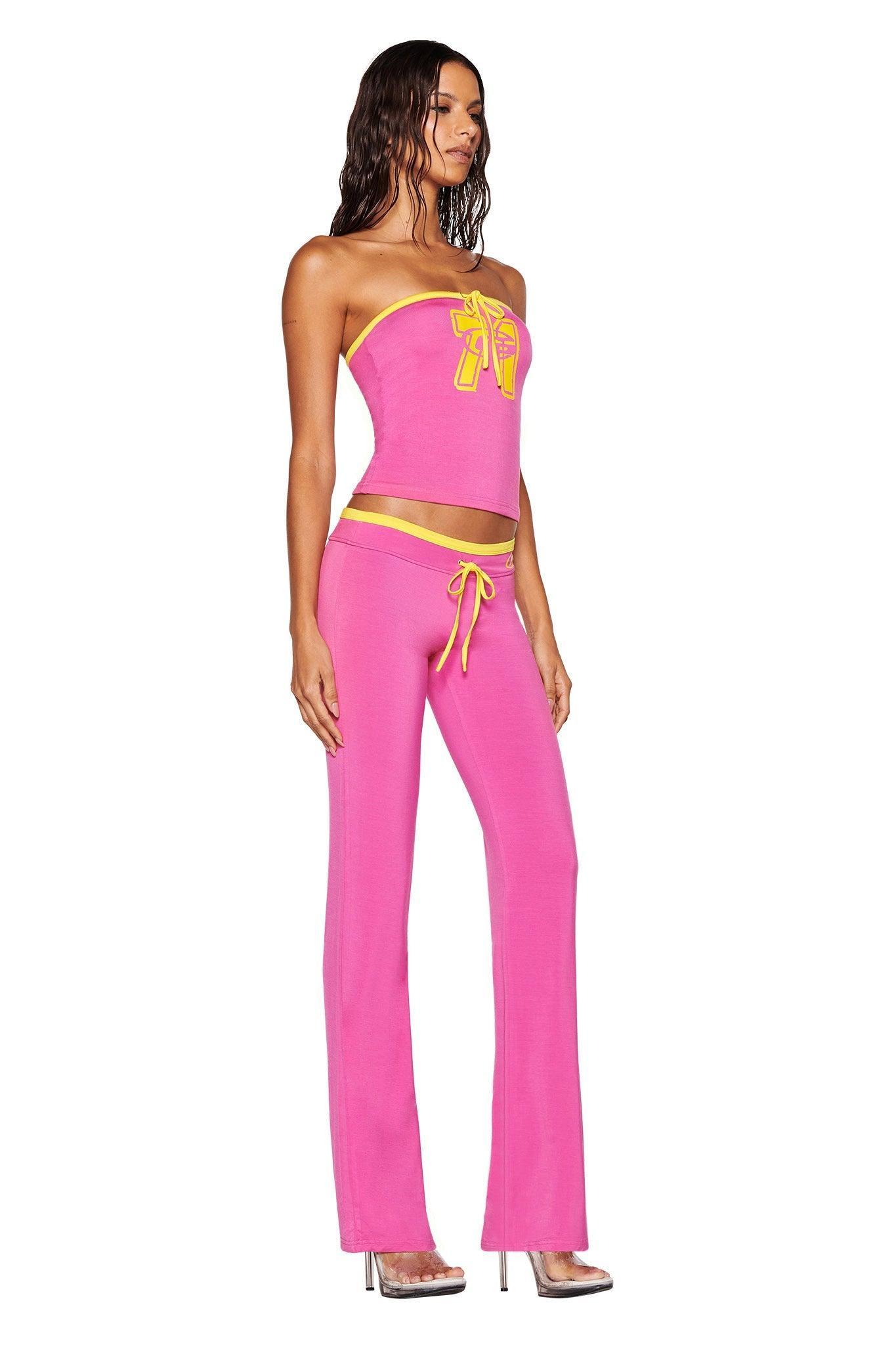 MICHELLE BOOB TUBE - PINK Product Image