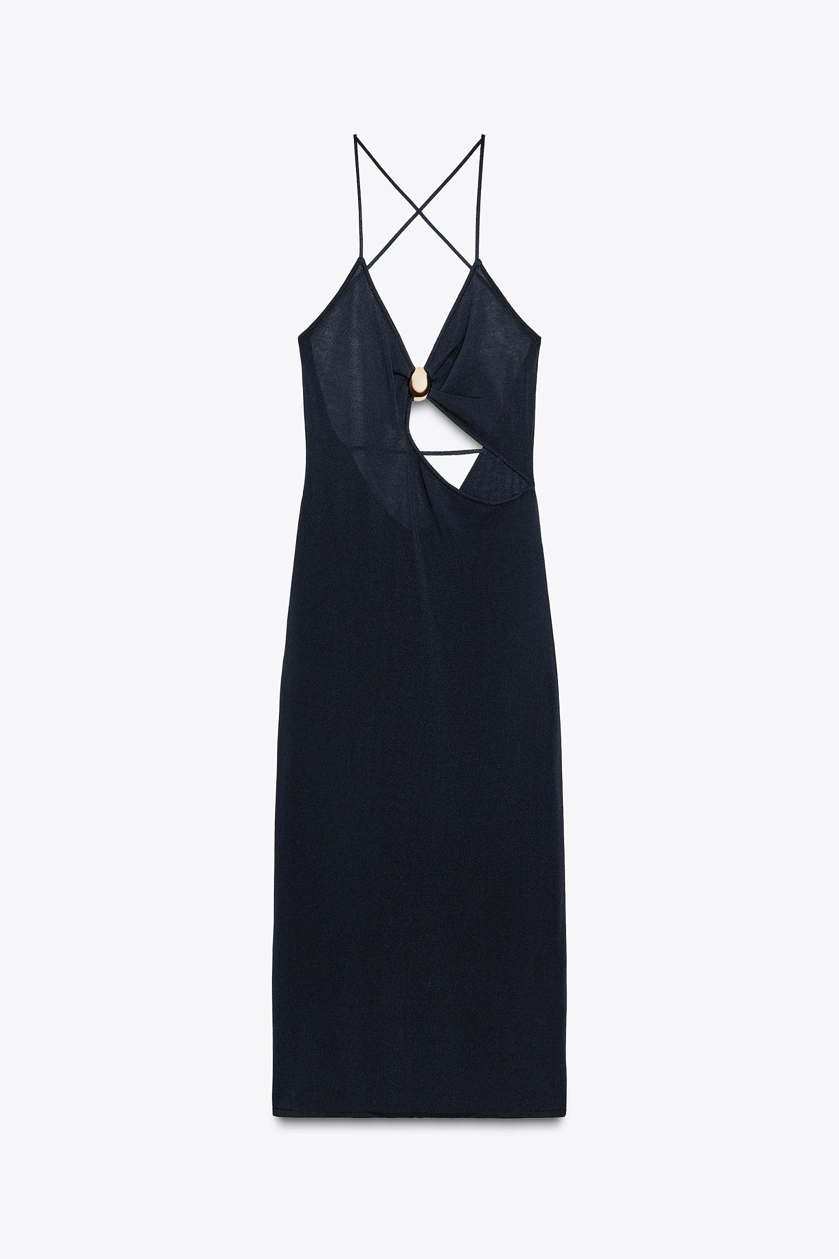 CUT OUT KNIT DRESS Product Image