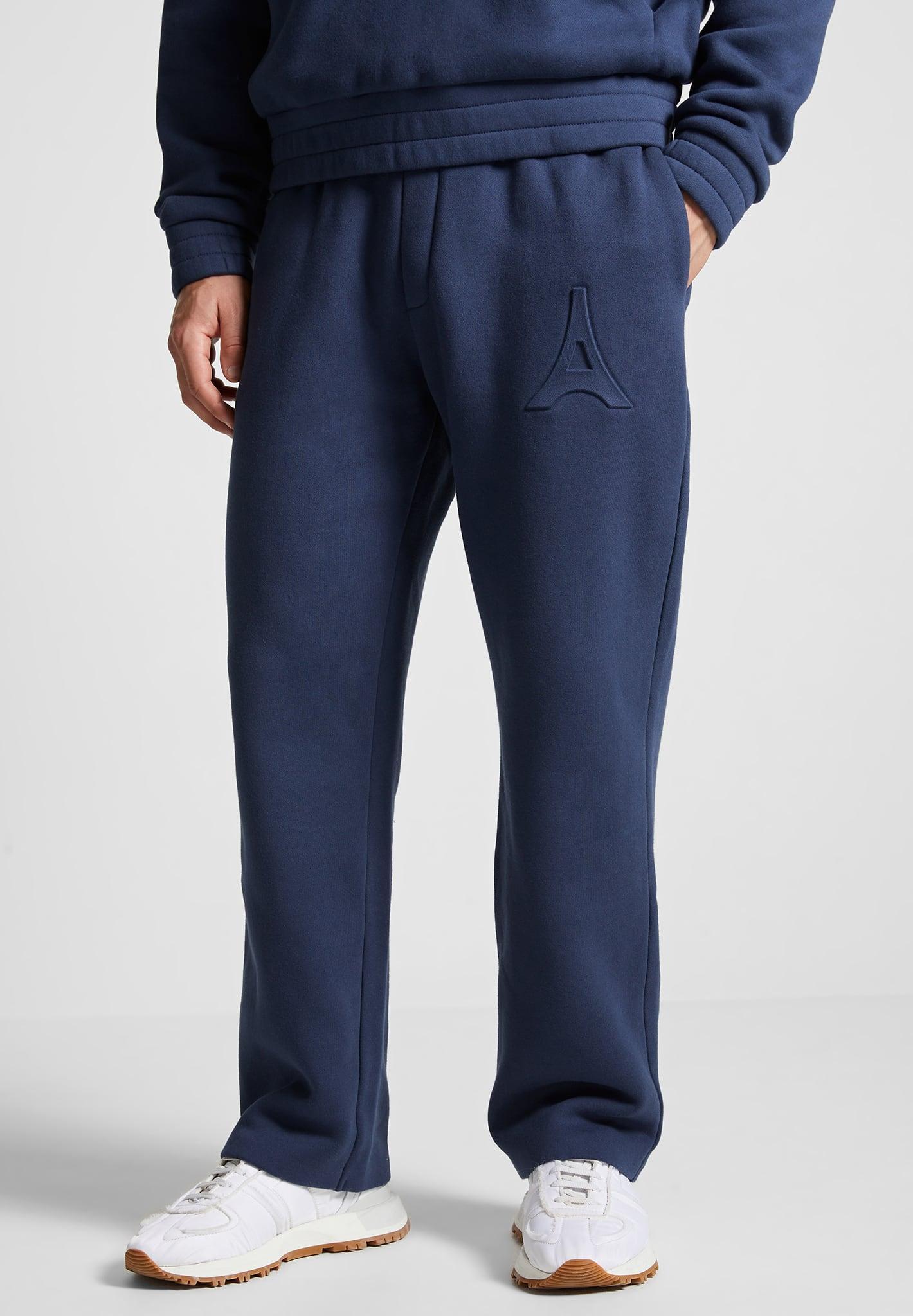 Cédric - Eiffel Embossed Joggers - Airforce Blue Male Product Image