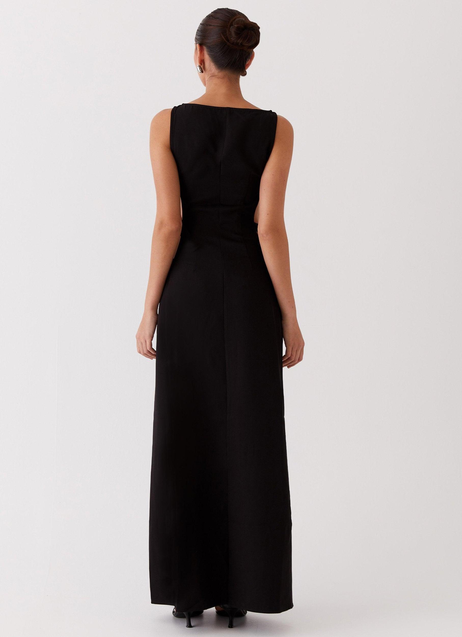 Cherish You Buckle Maxi Dress - Shadow Product Image
