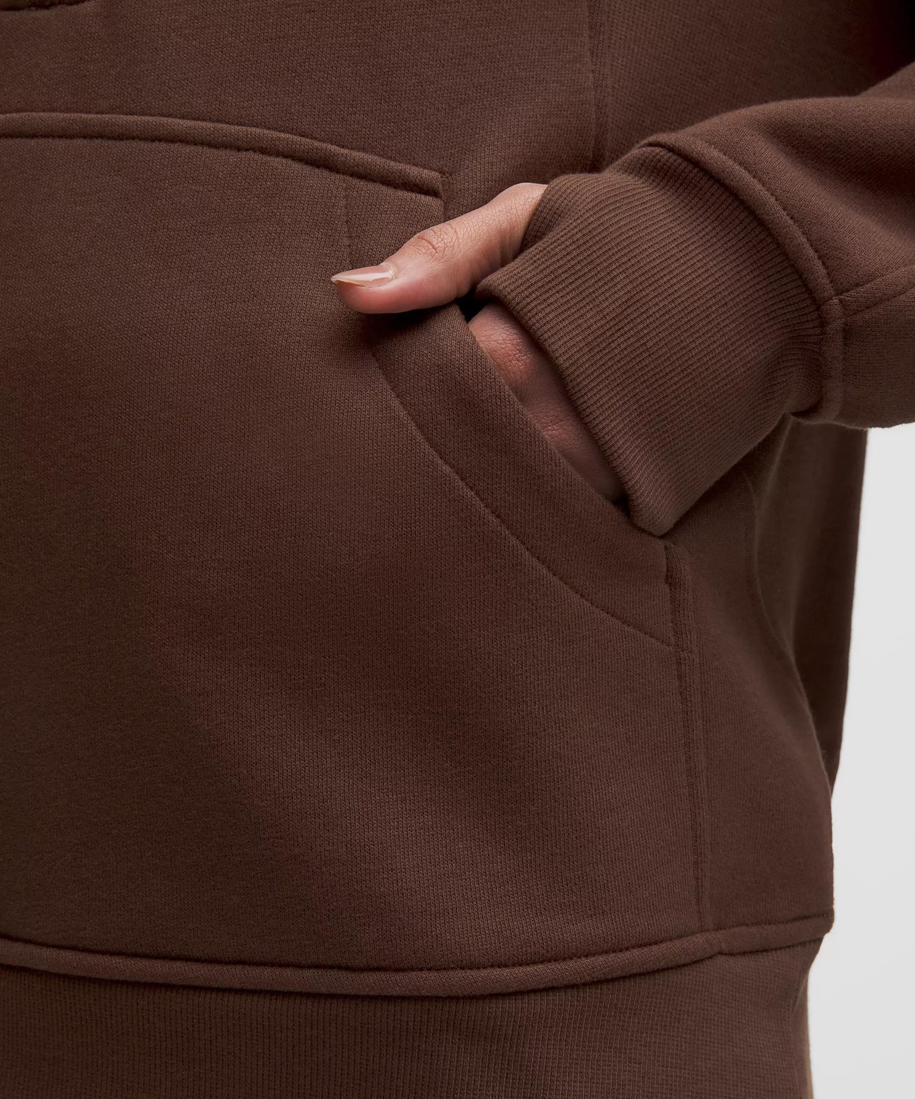 Scuba Oversized Half-Zip Long Hoodie Product Image