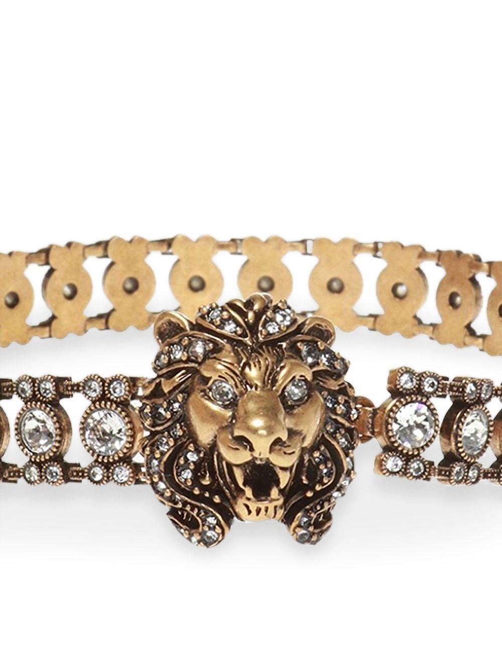 lion-head crystal-embellished choker Product Image