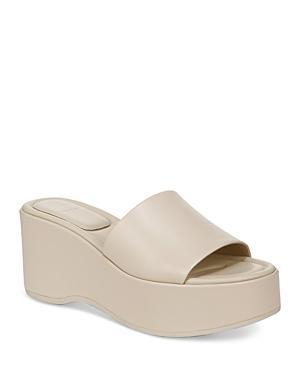 Vince Womens Polina Leather Platform Slide Sandals Product Image