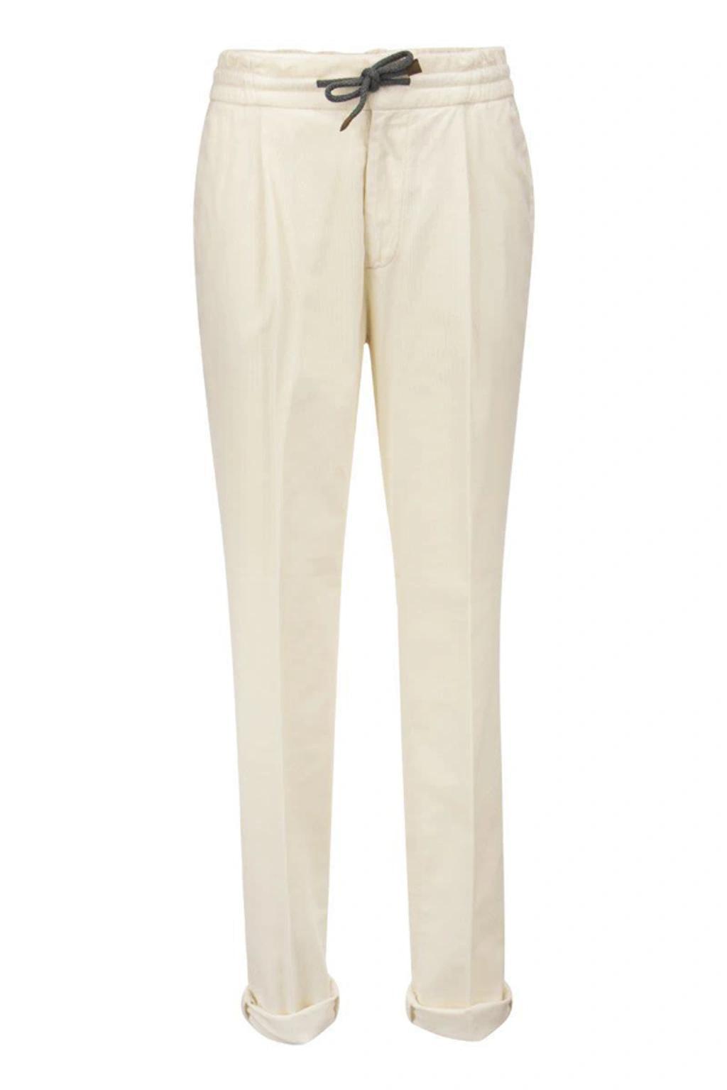BRUNELLO CUCINELLI Drawstring Pleated Pants In Multi Product Image
