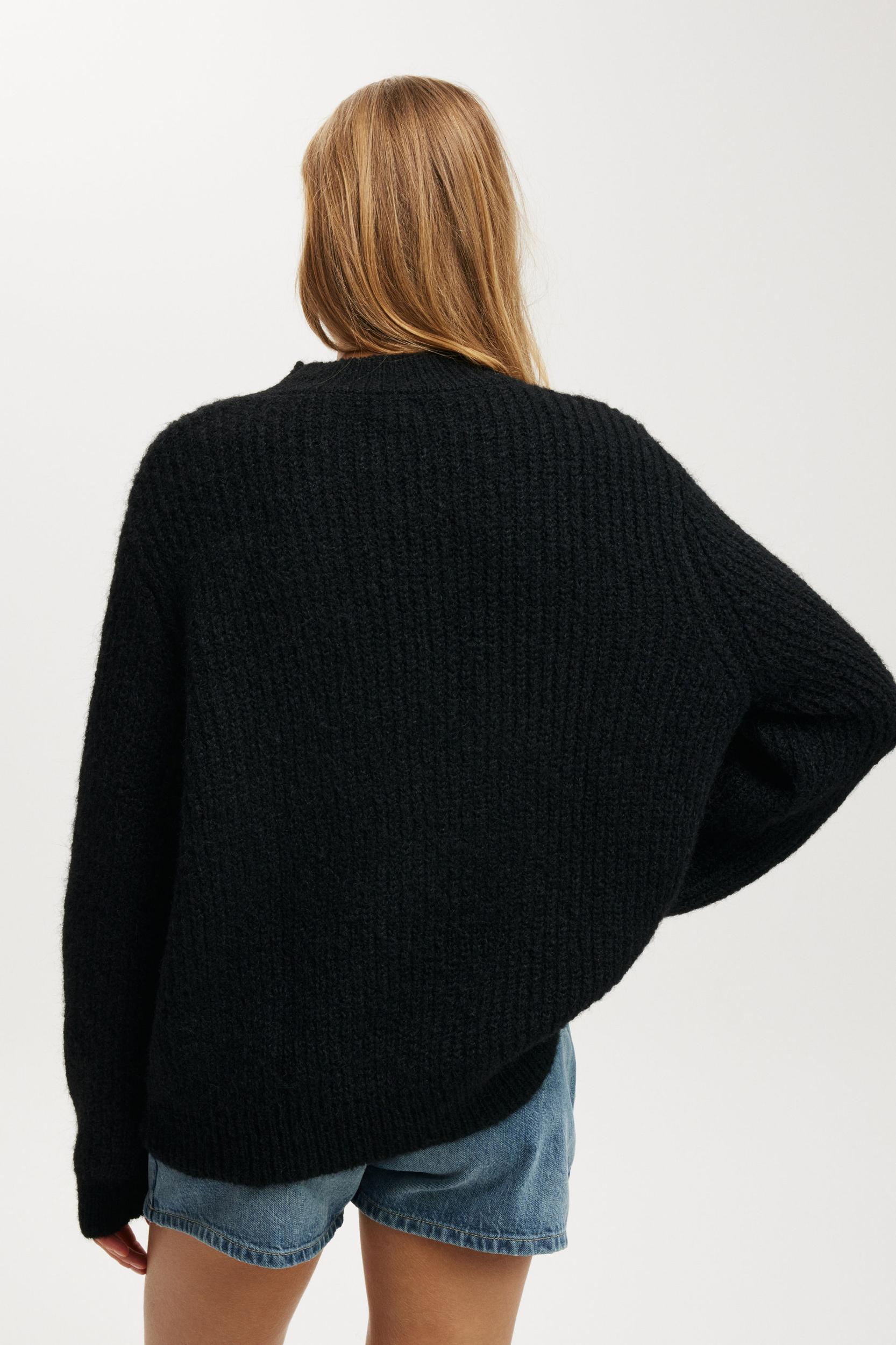 Luxe Rib Mock Neck Pullover Product Image