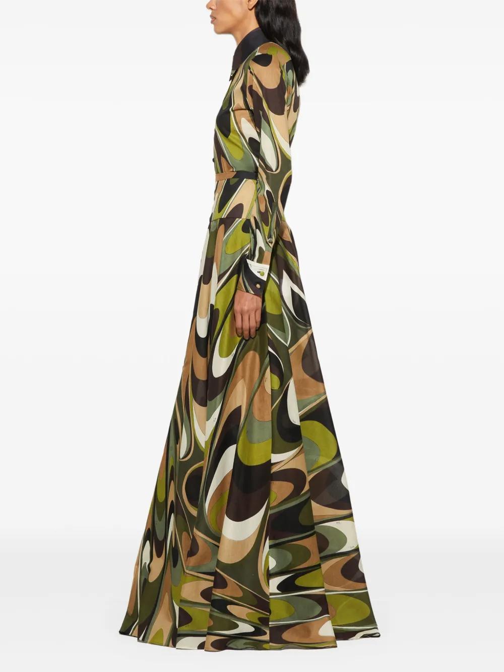 Onde-print maxi skirt  Product Image