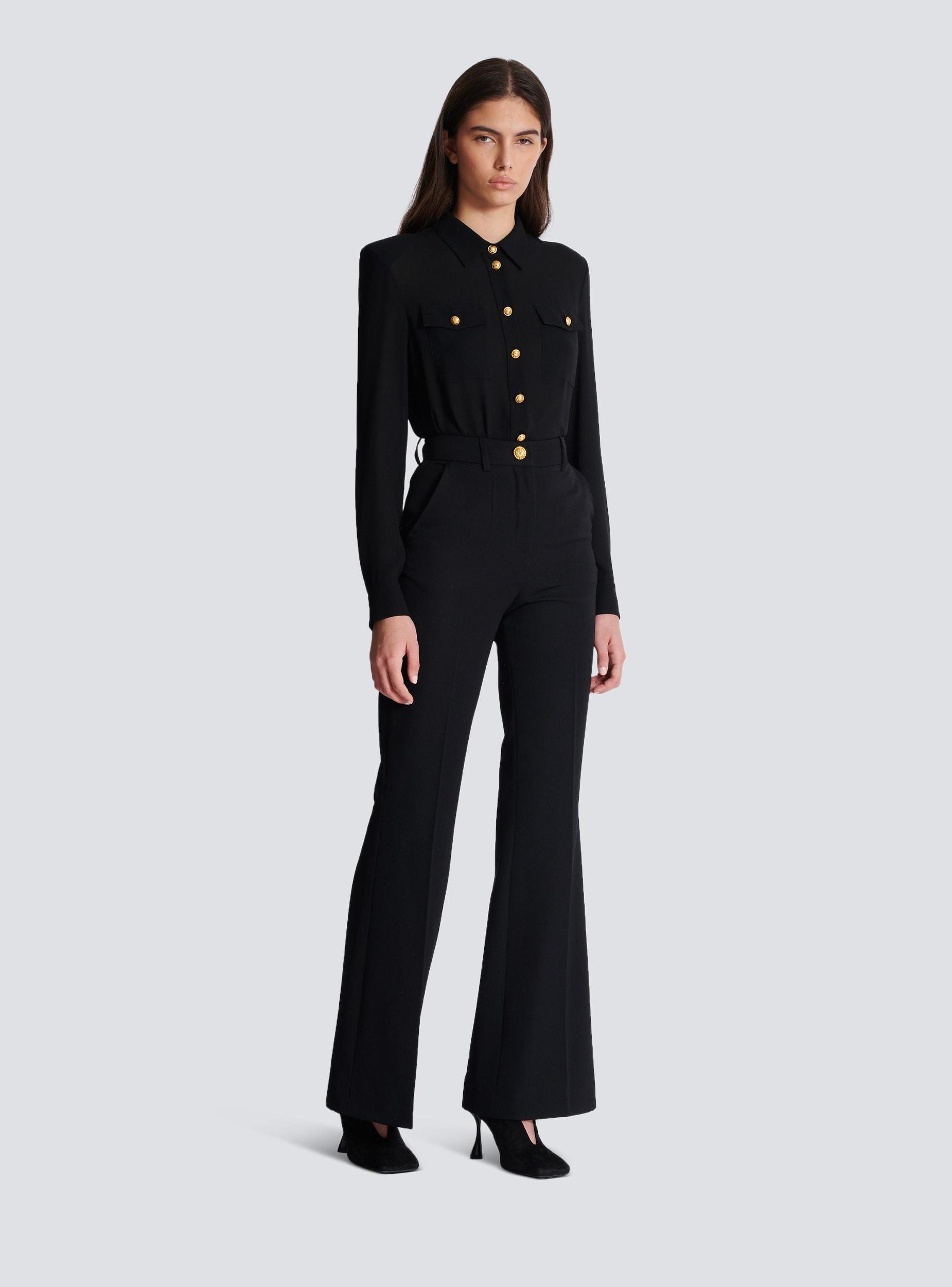 Tailored grain de poudre trousers Product Image