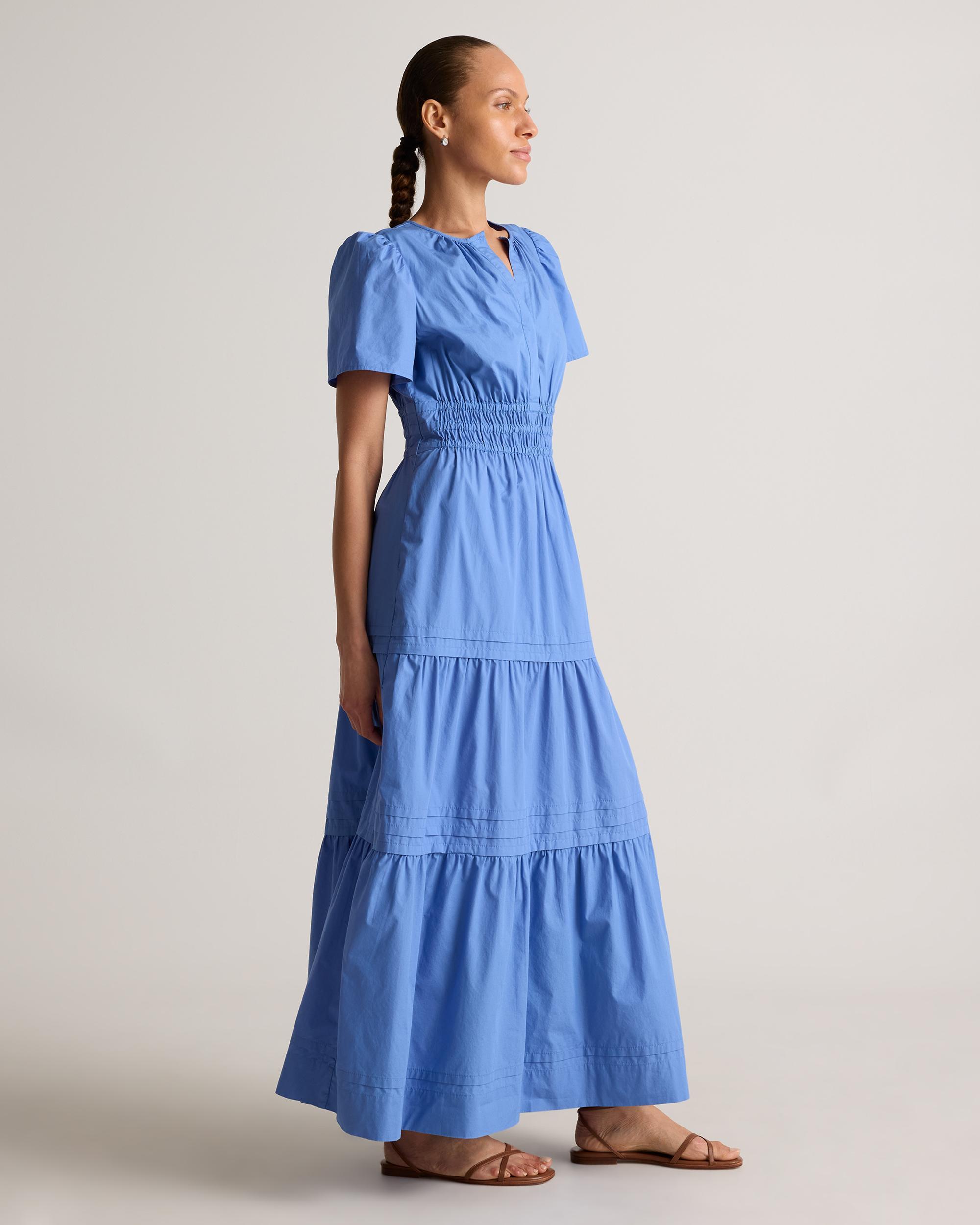 Quince | Women's Poplin Tiered Maxi Dress Size XS, Cotton Product Image