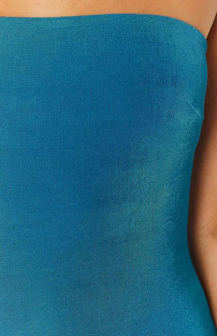 Bethina Blue Bandeau Mini Dress Product Image