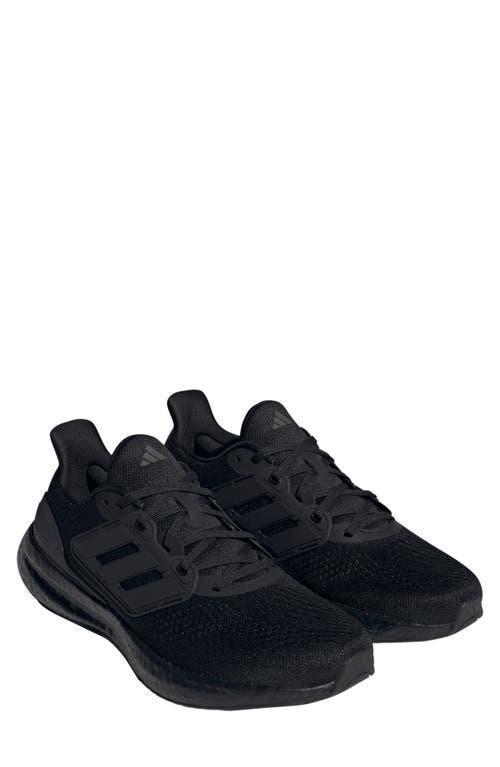 adidas Mens Pureboost 23 - Running Shoes White/White/Black Product Image