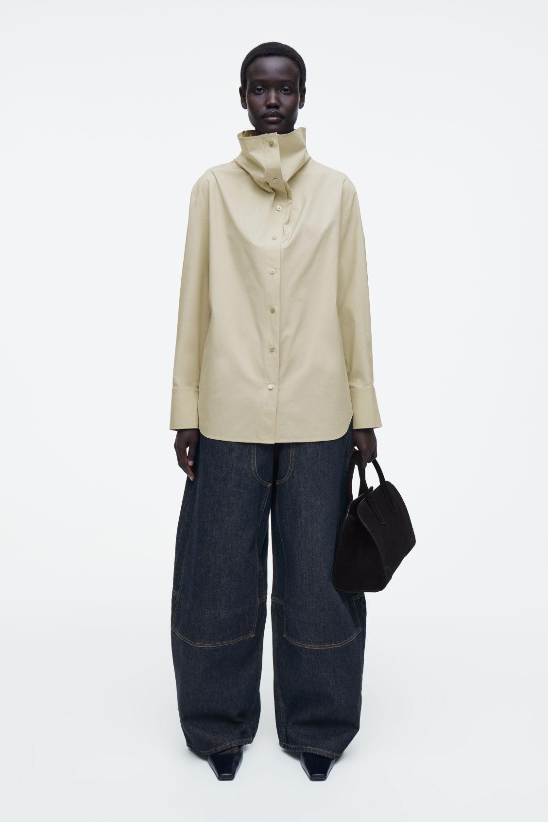RELAXED FUNNEL-NECK SHIRT Product Image