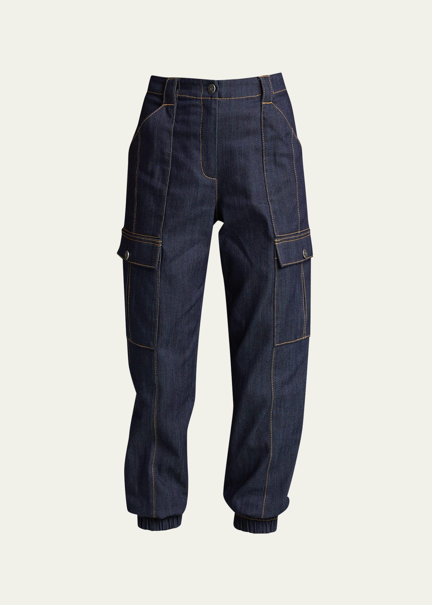 Kelly Denim Cargo Pants Product Image