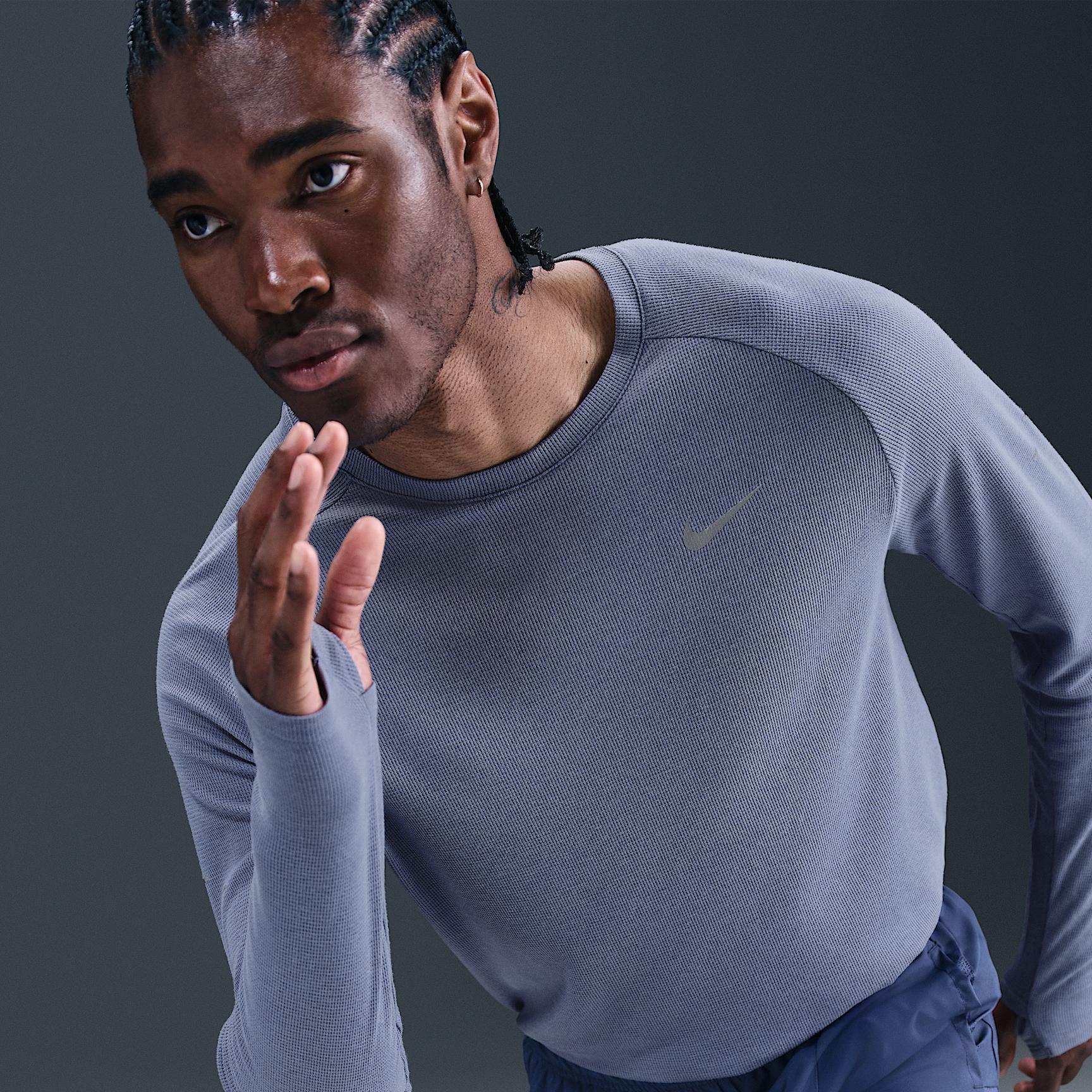 Nike Men's Stride Dri-FIT Running Waffle Crew Product Image