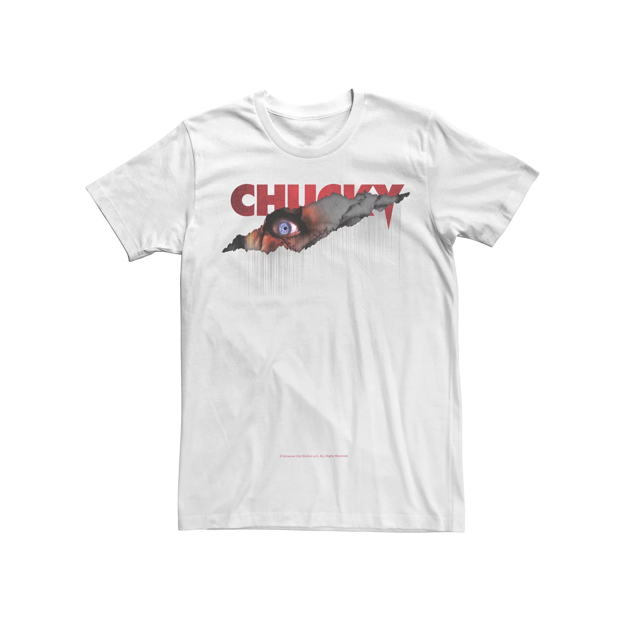 Men's Chucky Eye Tear Logo Tee, Size: Large, White Product Image