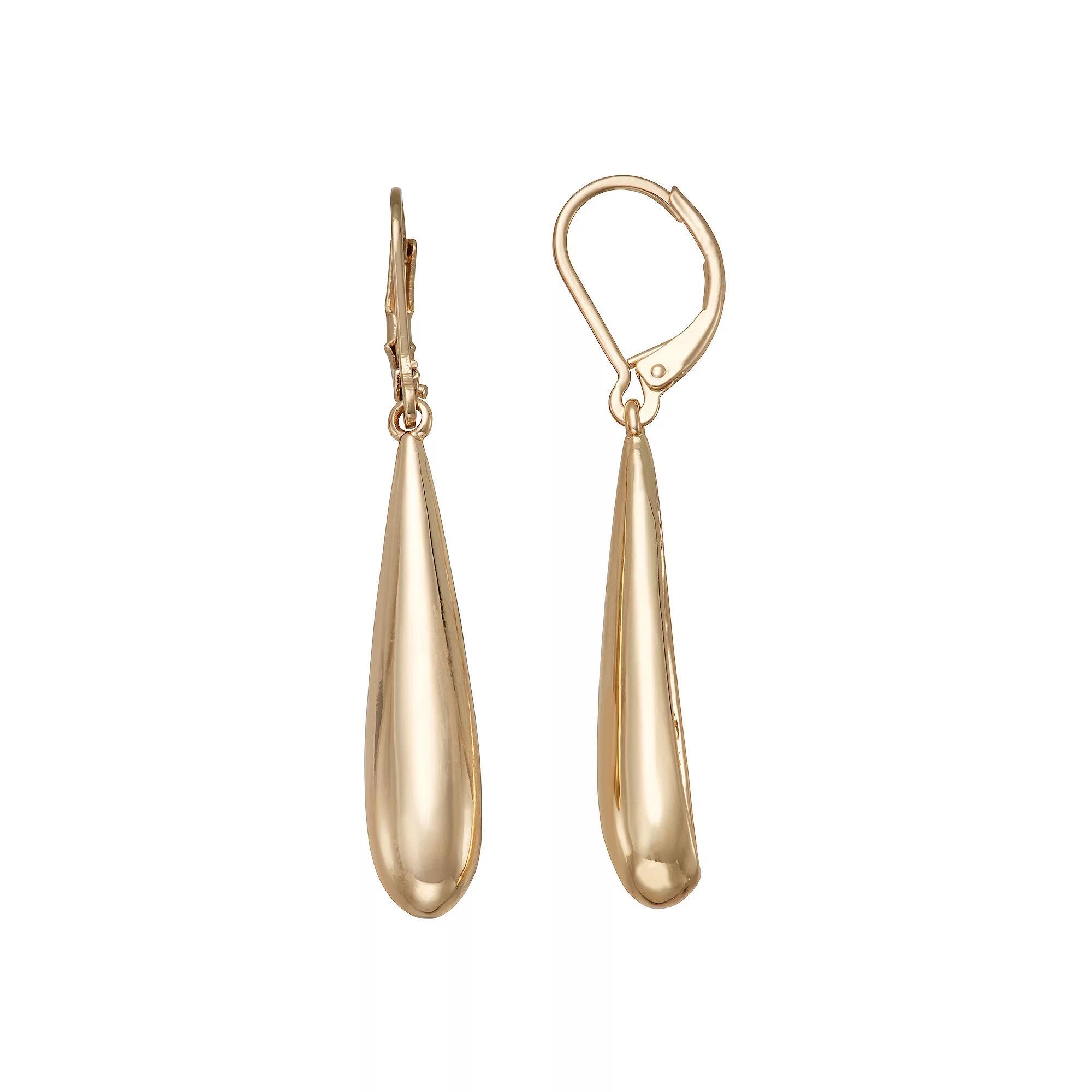 Nine West Gold Tone Drop Earrings, Women's Product Image