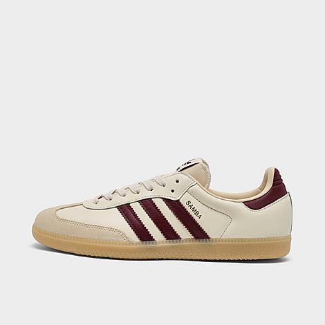Mens adidas Samba OG Athletic Shoe - Wonder White / Shadow Red / Gum Product Image