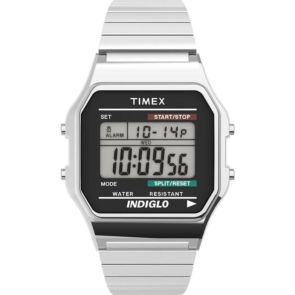 Timex® Men's Classic Digital Expansion Band Watch - T785879J, Size: Medium, Silver Product Image