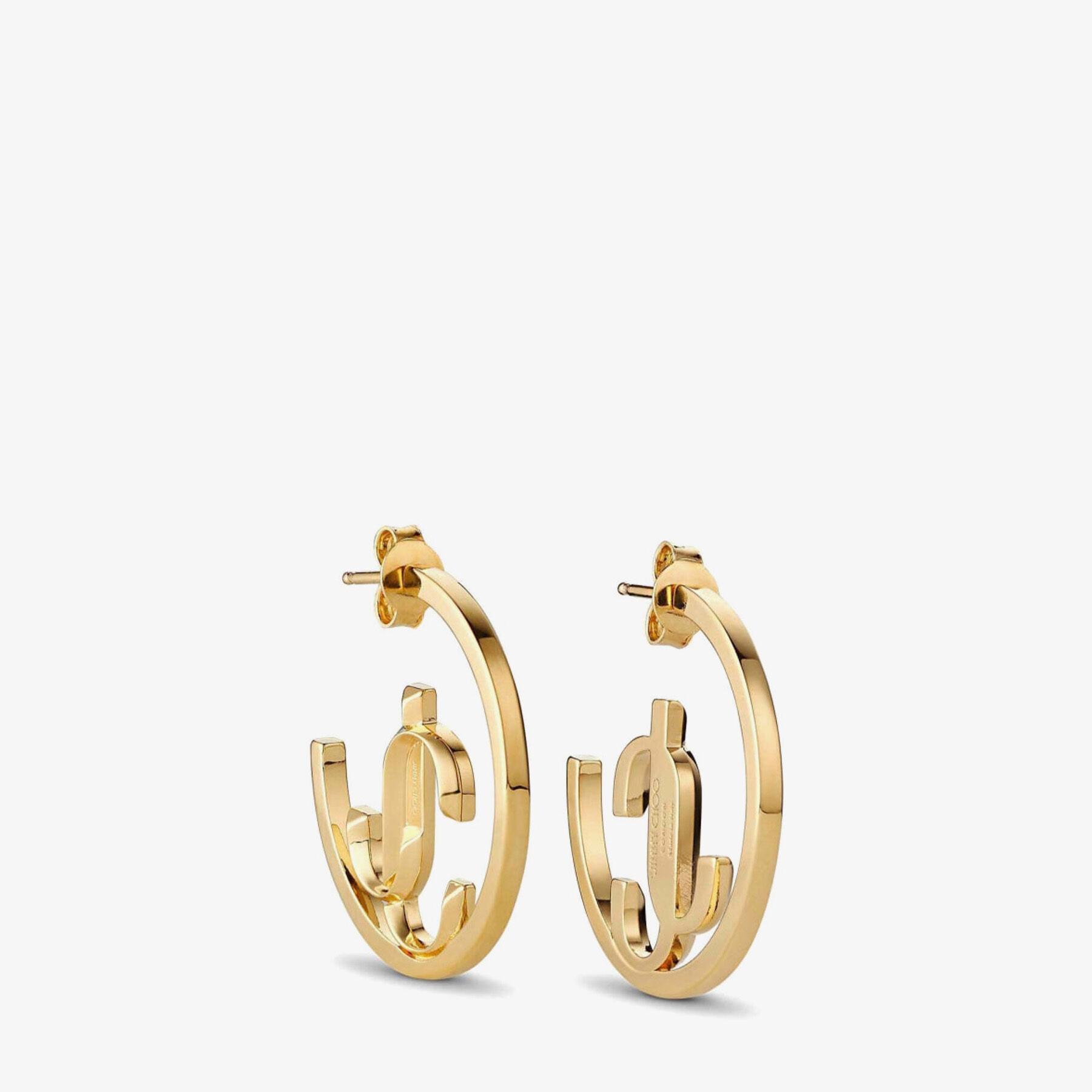 JC Monogram Hoops Product Image
