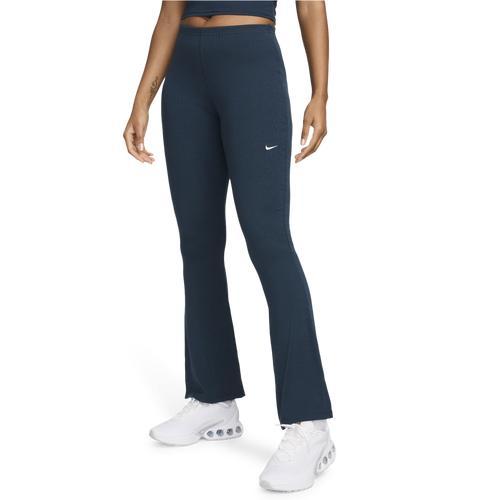Women's Nike Sportswear Chill Knit Tight Mini-Rib Flared Leggings Product Image