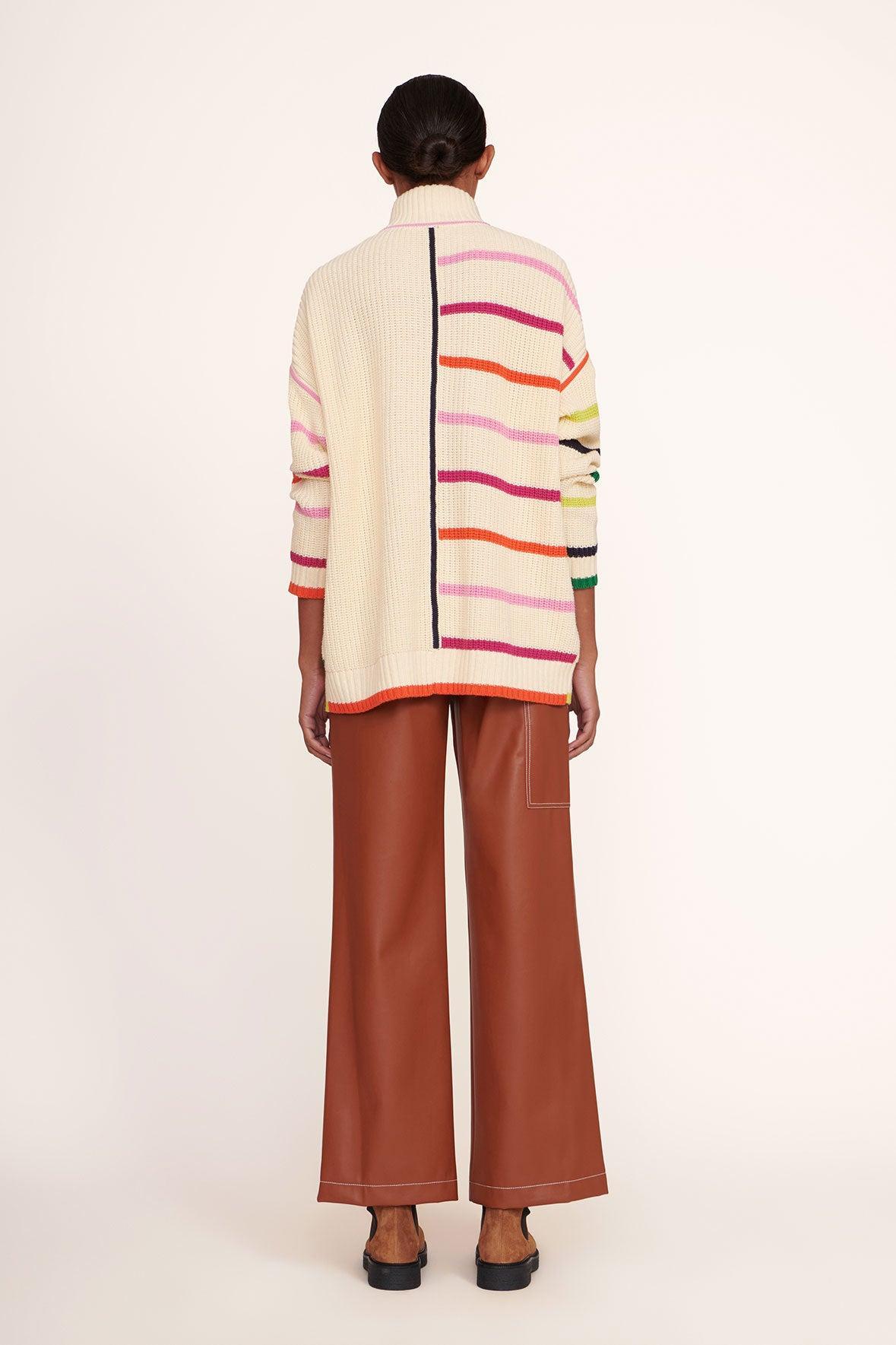HAMPTON SWEATER | CREME RAINBOW MULTI Product Image
