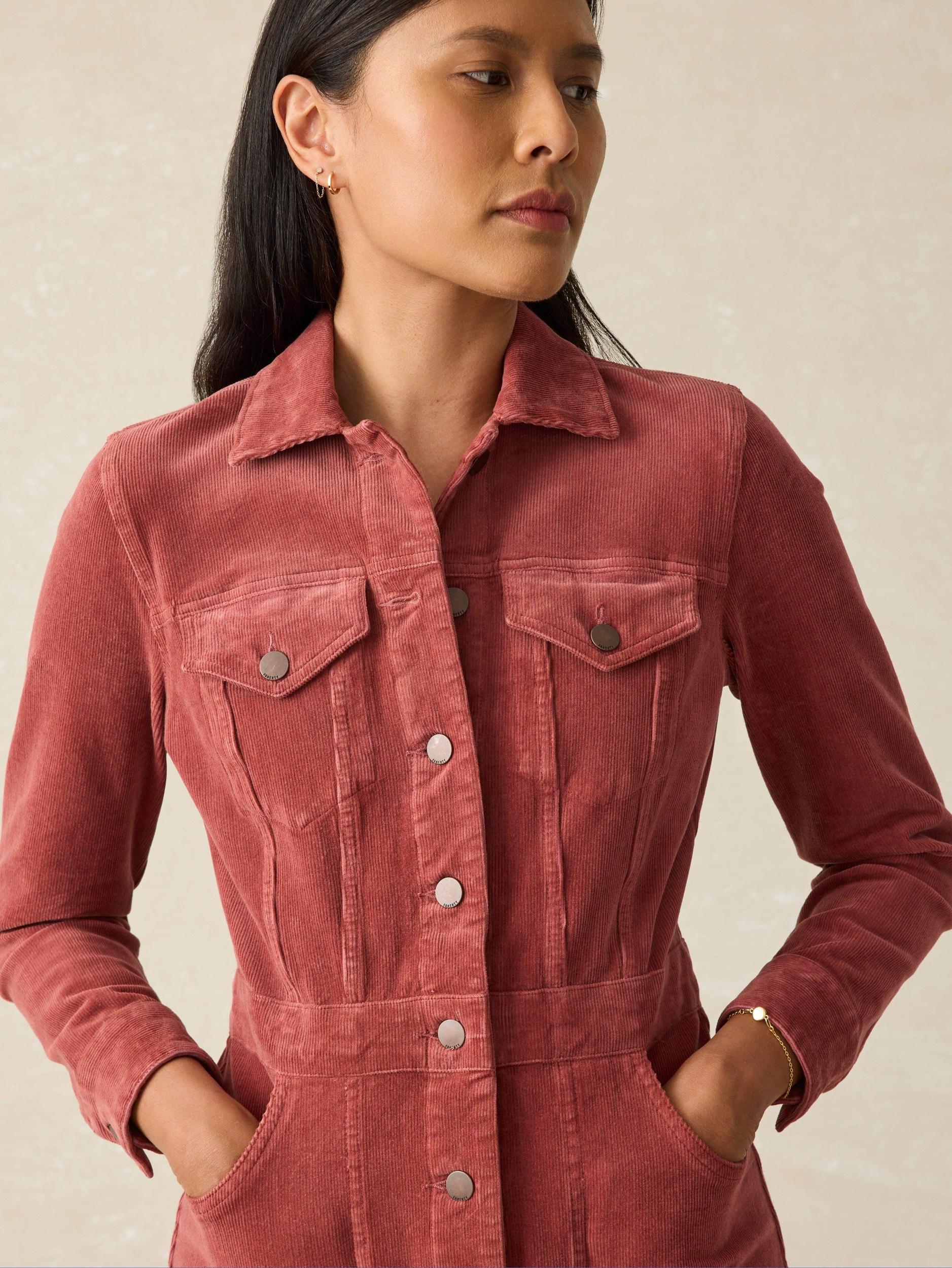 Softstretch Cord Michelle Dress - Spiced Apple Female Product Image