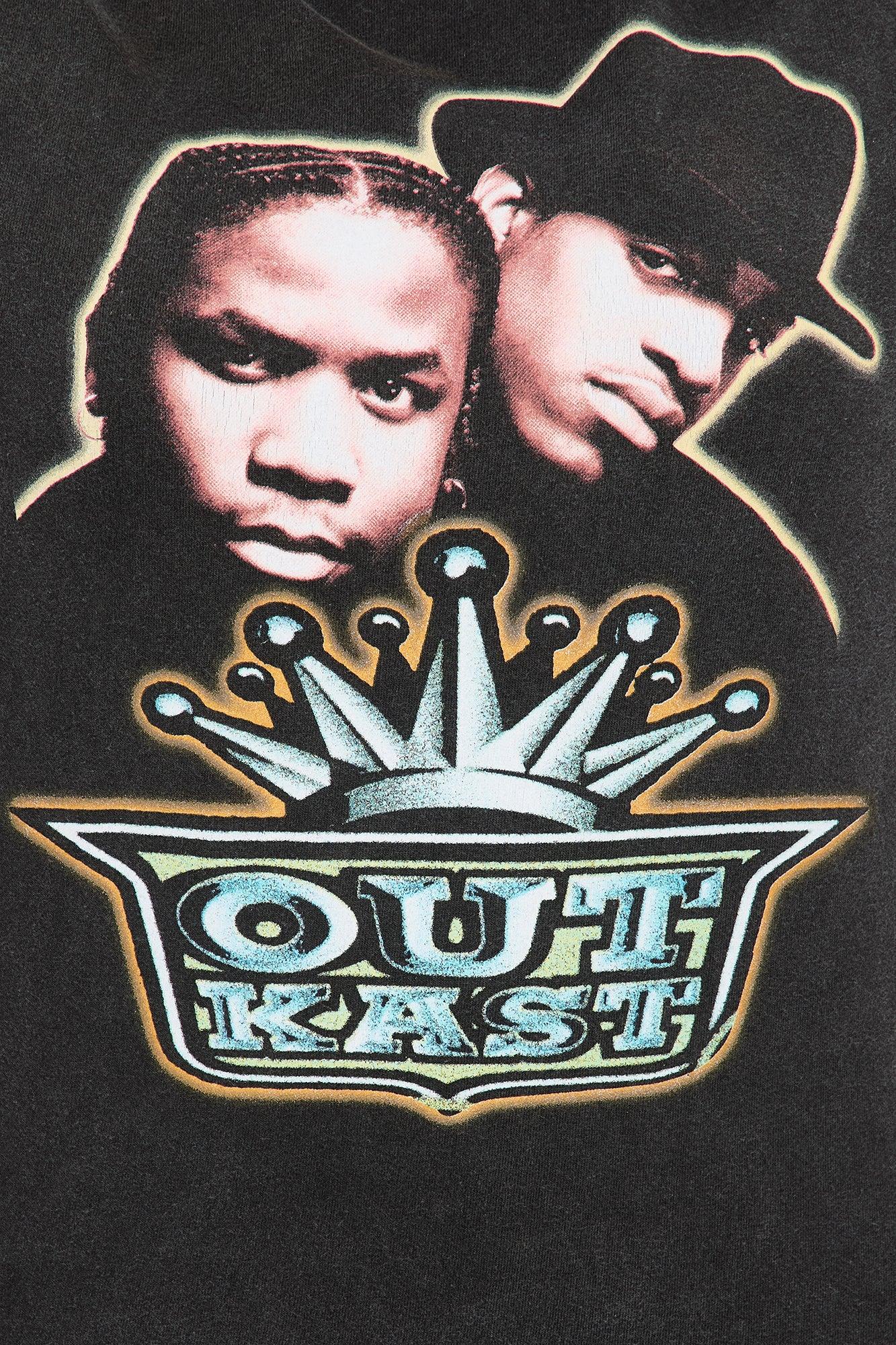 Outkast Washed Front and Back Tee - Black Product Image