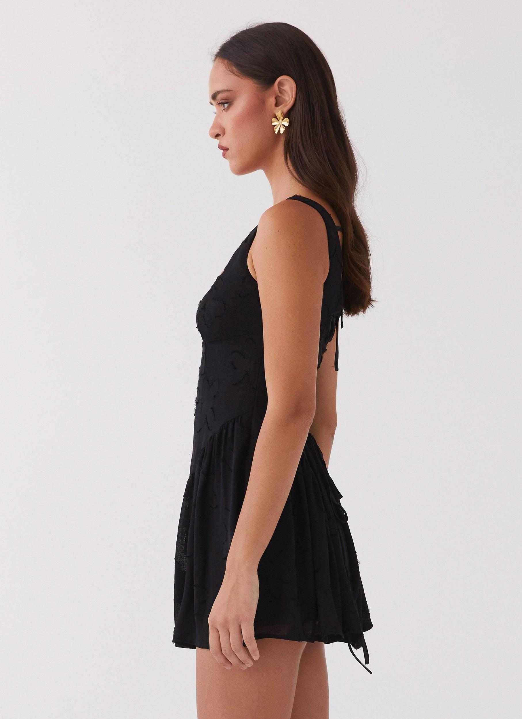Evelyn Mini Dress - Black Product Image
