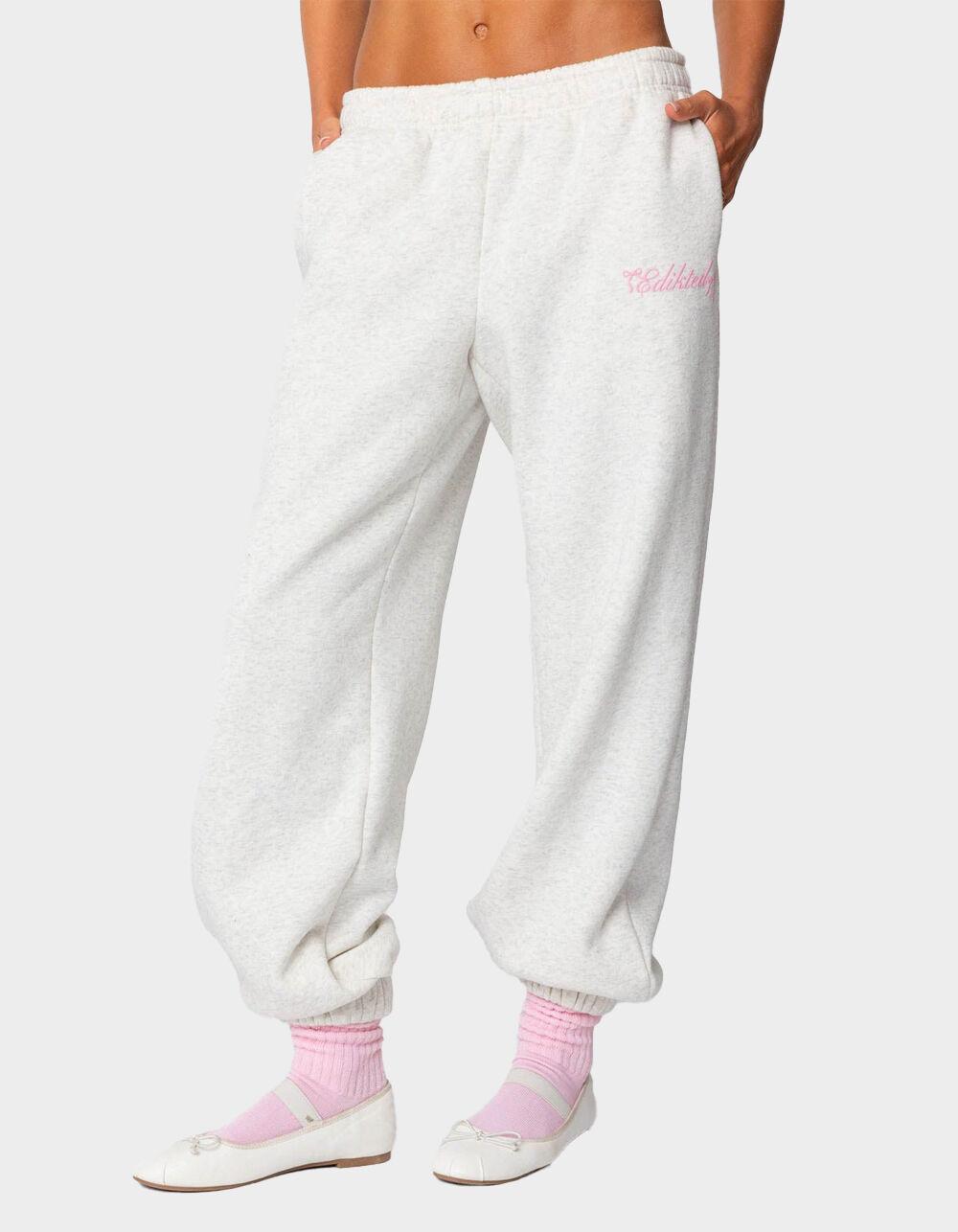 EDIKTED Sasha Bow Detail Sweatpants Product Image