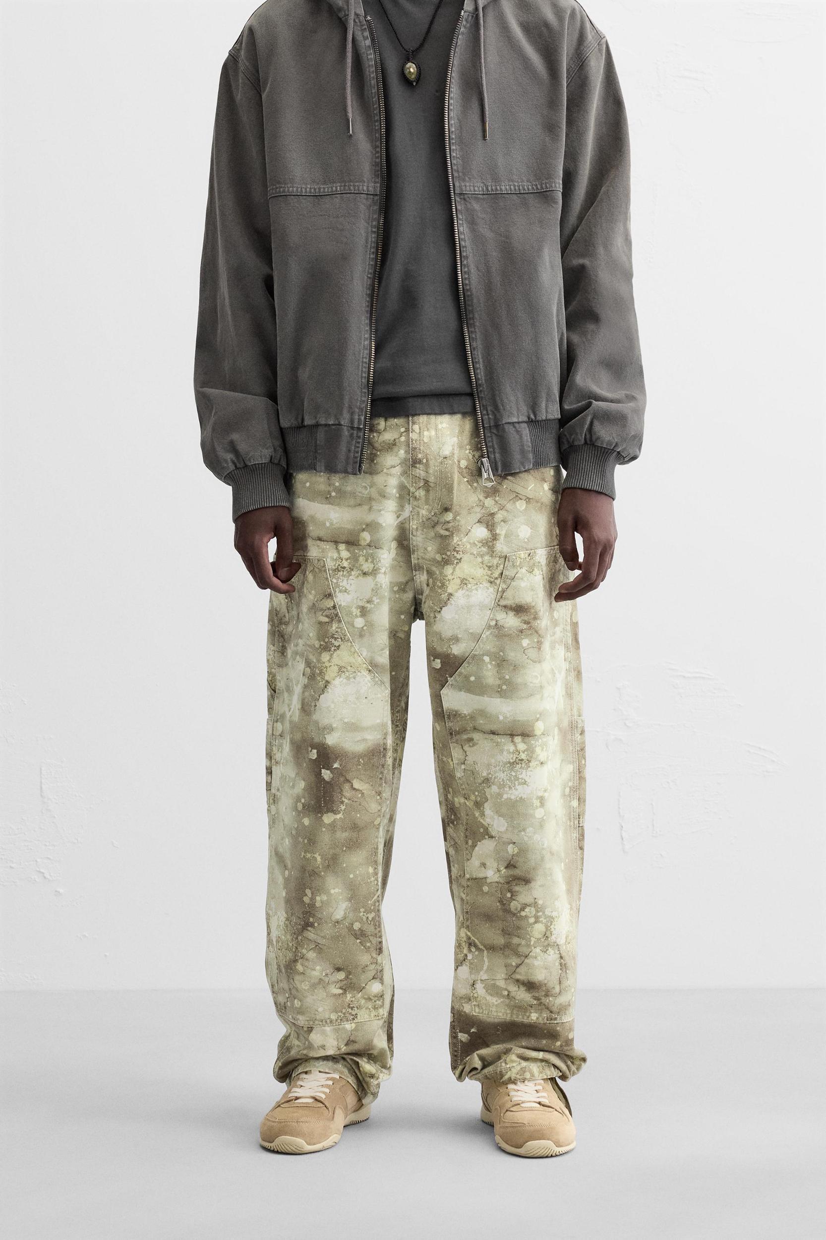 ABSTRACT PRINT CARPENTER PANTS Product Image