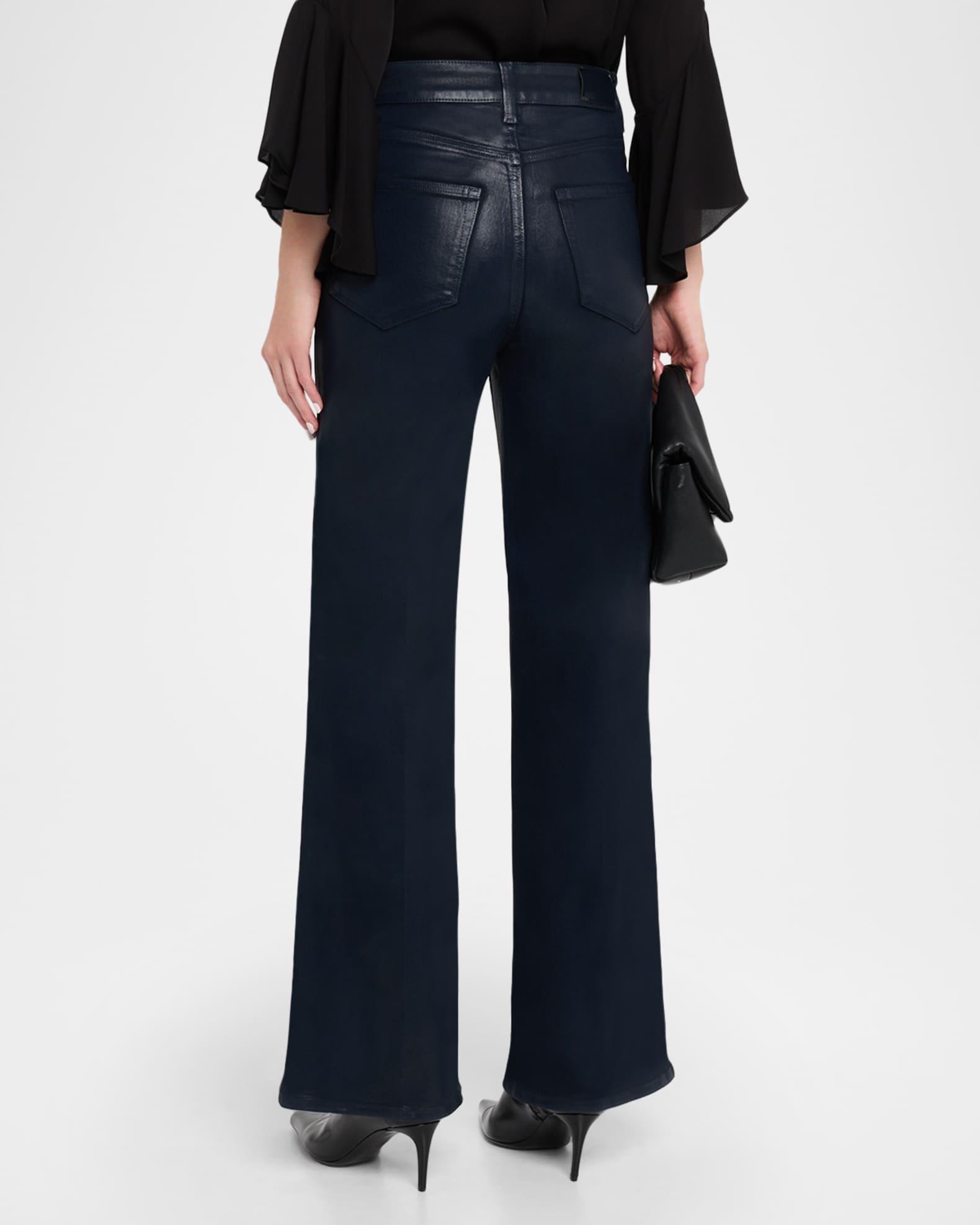 Sasha Coated Wide-Leg Jeans Product Image