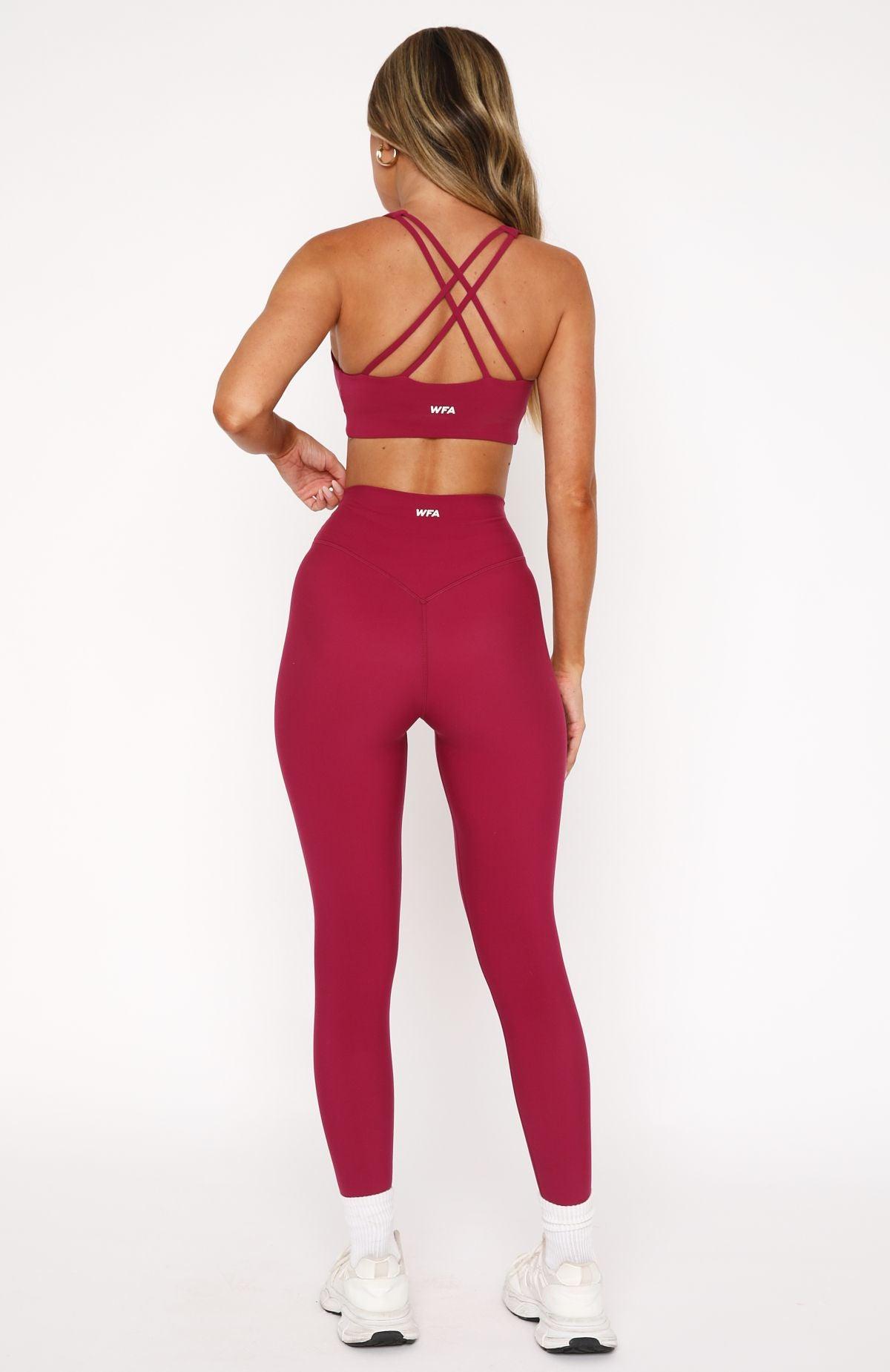 Go Getter High Waisted Leggings Berry Product Image