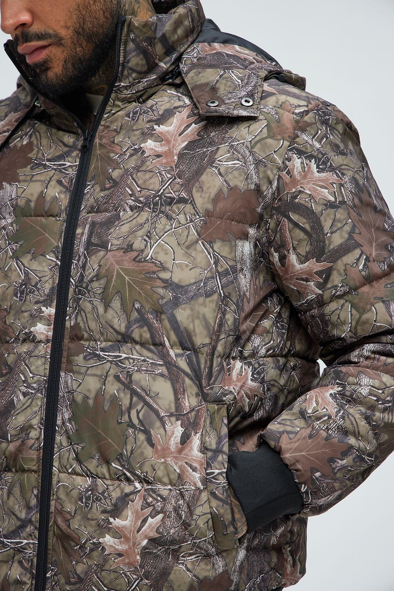 Pining Woodland Heavyweight Puffer Jacket - Bark Brown Product Image