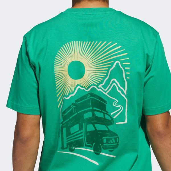 adidas Jet Set Camper Graphic Tee White 3XL Mens Product Image